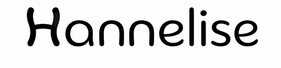 The word 'Hannelise' written in a black rounded decorative font on a plain white background.